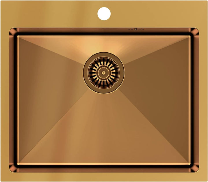 QUADRON | RUSSEL 110 | Einbeckenspüle | Masse: 50 x 48 x 20 cm | Passt in eine Schrankbreite: 60 cm
