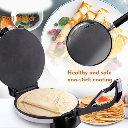 Roti-Maker, 1800 Watt Leistung, Doppelseitige Heizung, Tortilla-Maschine, Robuste Konstruktion, Chap