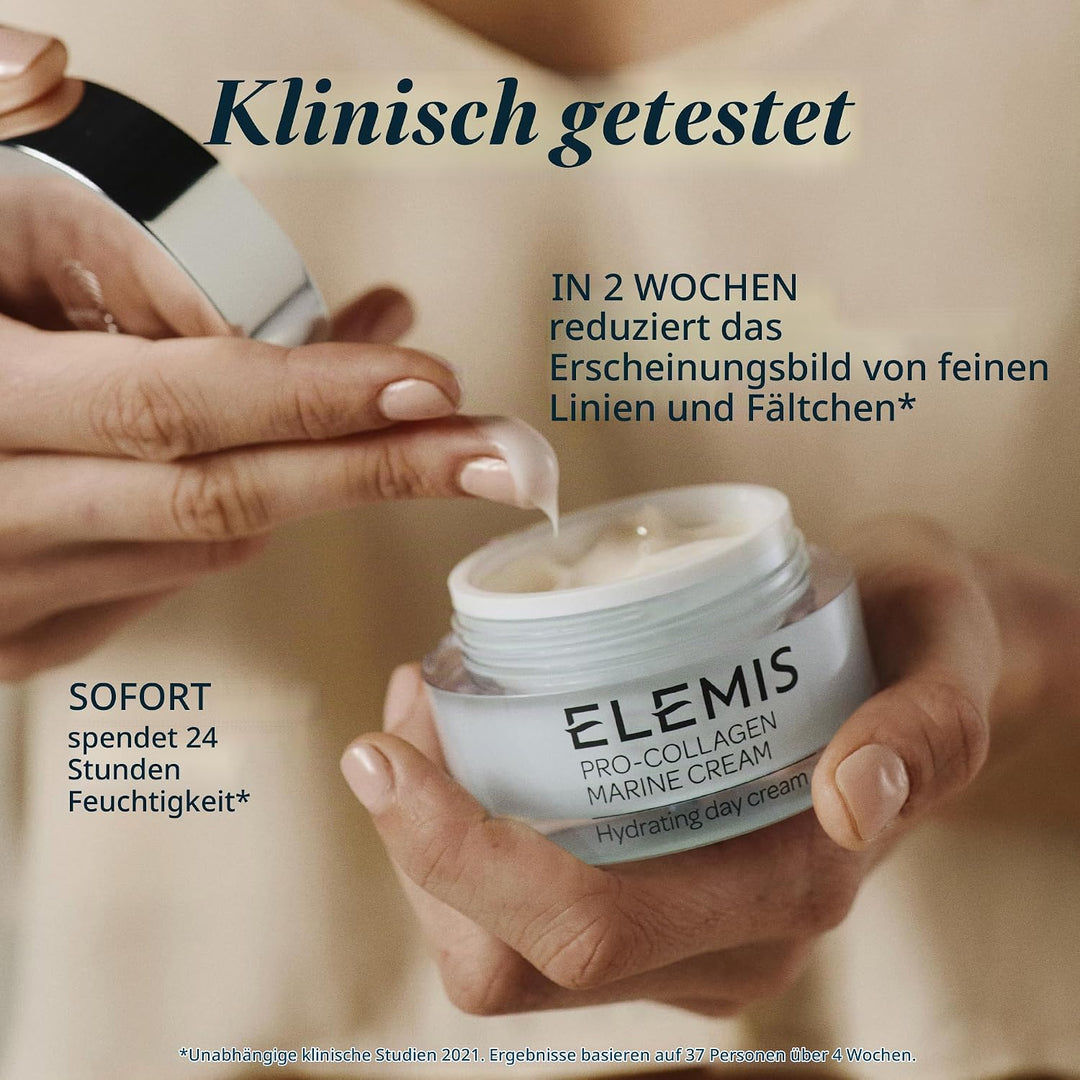 Elemis Pro-Collagen Marine Cream, Anti-Falten, ultraleicht, 3-in-1-Feuchtigkeitscreme für das Gesich
