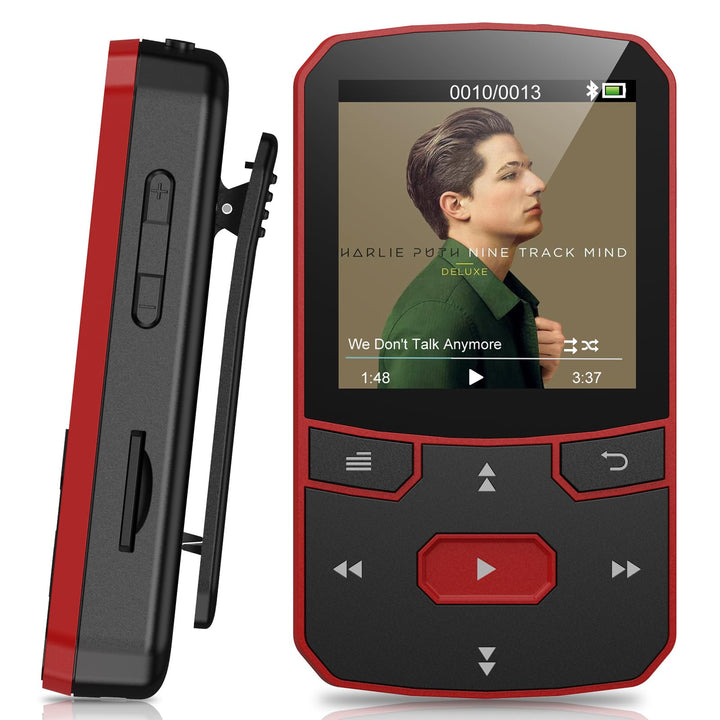 64GB MP3 Player Bluetooth 5.3, Clip Sport Musikplayer mit Blindbedienung, Tragbarer 29g Mini Audiopl