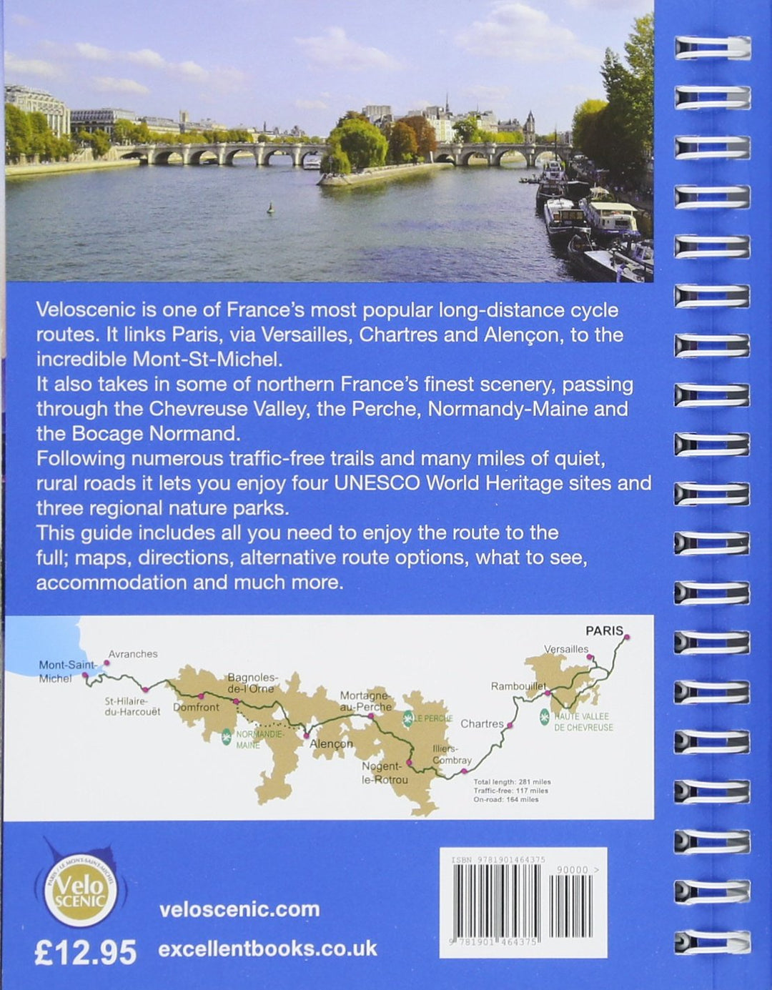 Veloscenic: Paris-Versailles-Mont Saint Michel by bike, Taschenbuch