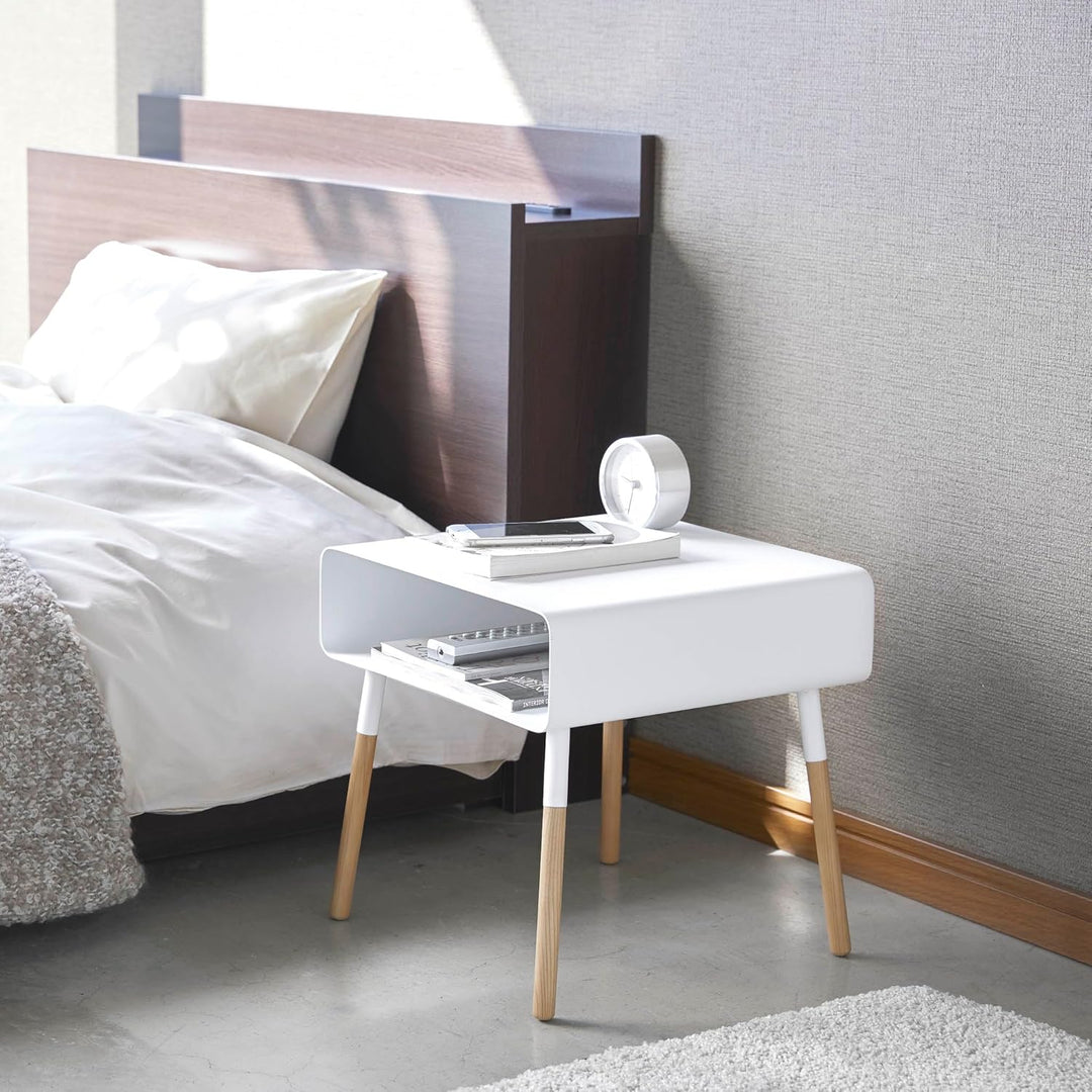 Low side table - Plain - white Weiss, Weiss