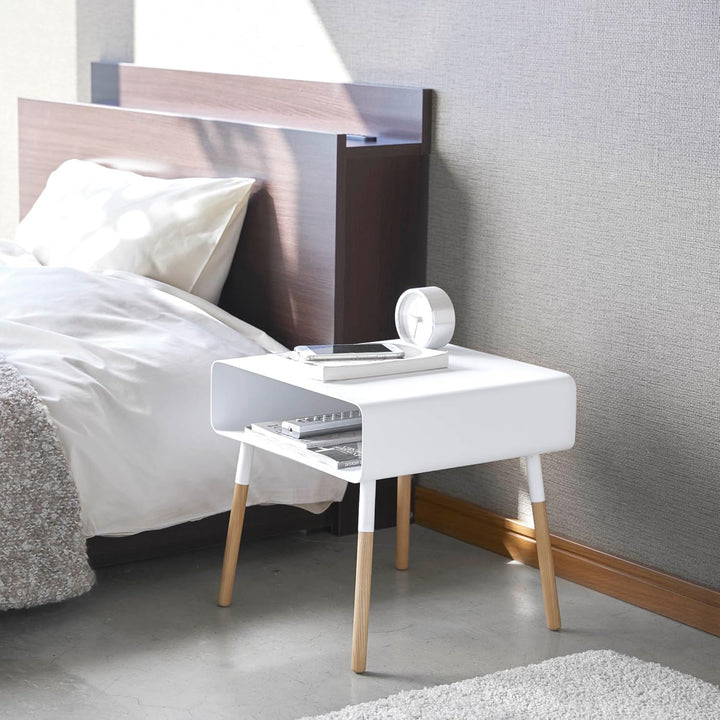 Low side table - Plain - white Weiss, Weiss