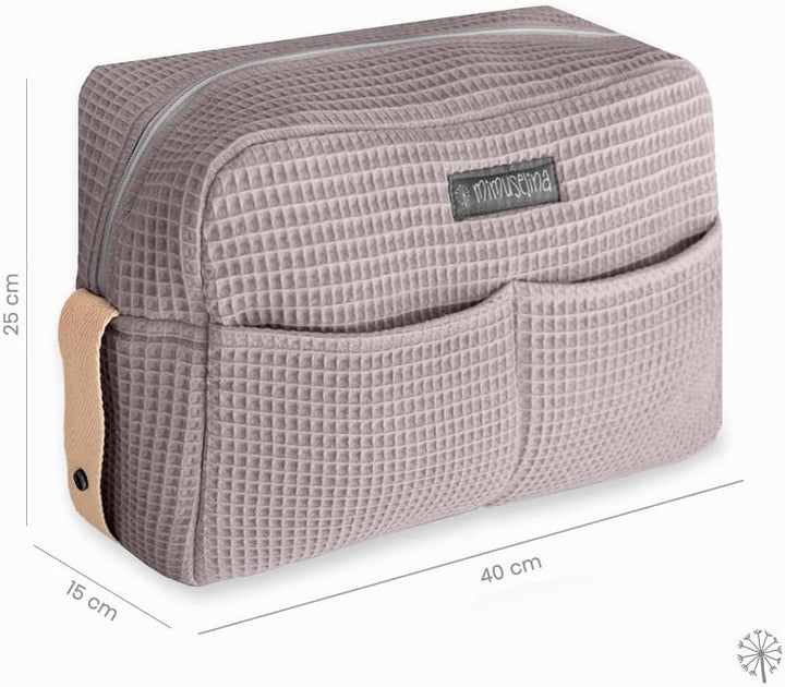 MIMUSELINA Kinderwagen Organizer mit grossem Fassungsvermögen Kinderwagentasche mit + 7 Fächern - Wi