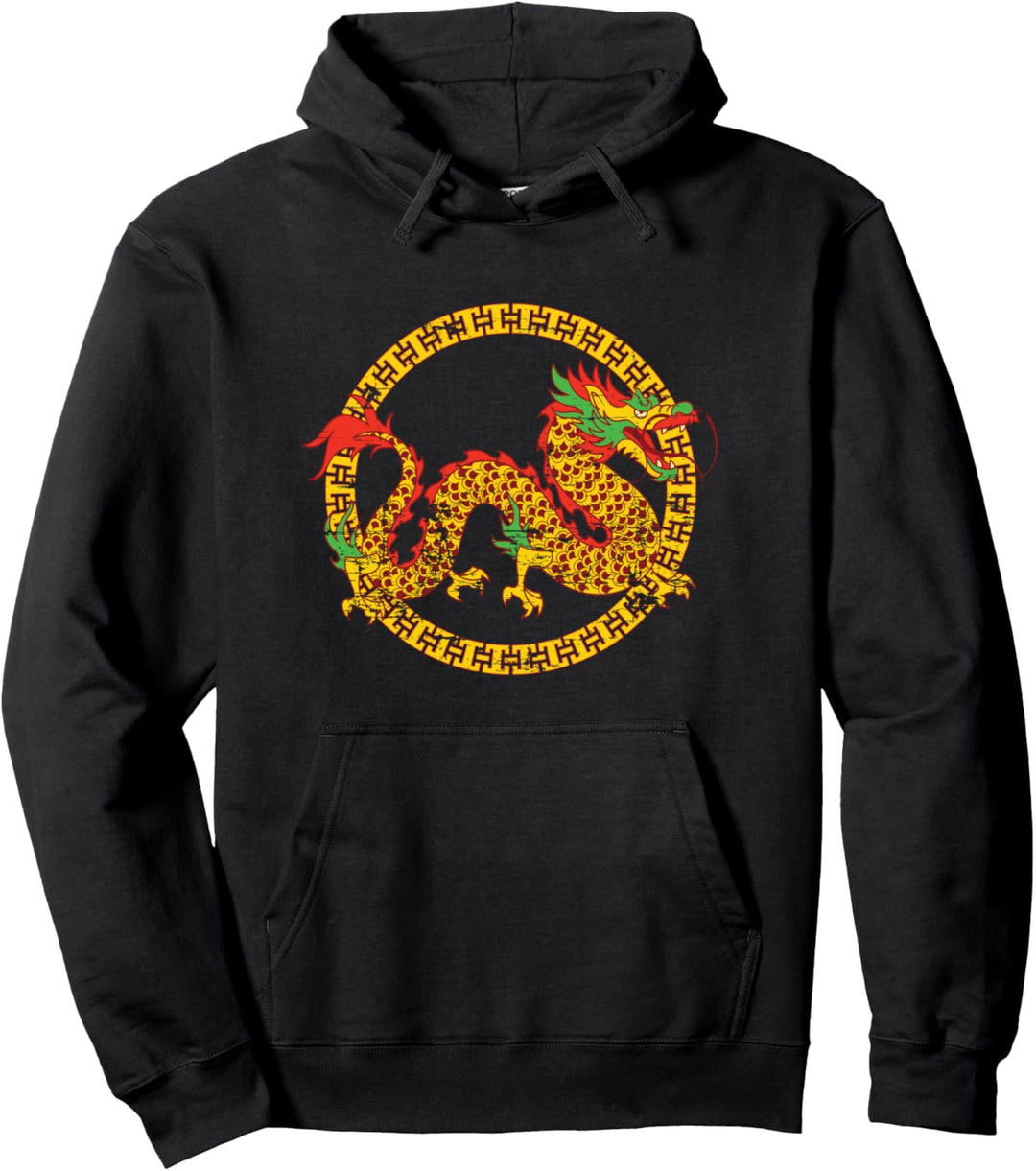 Mystisches Fabelwesen China Kultur Chinesischer Drache Pullover Hoodie