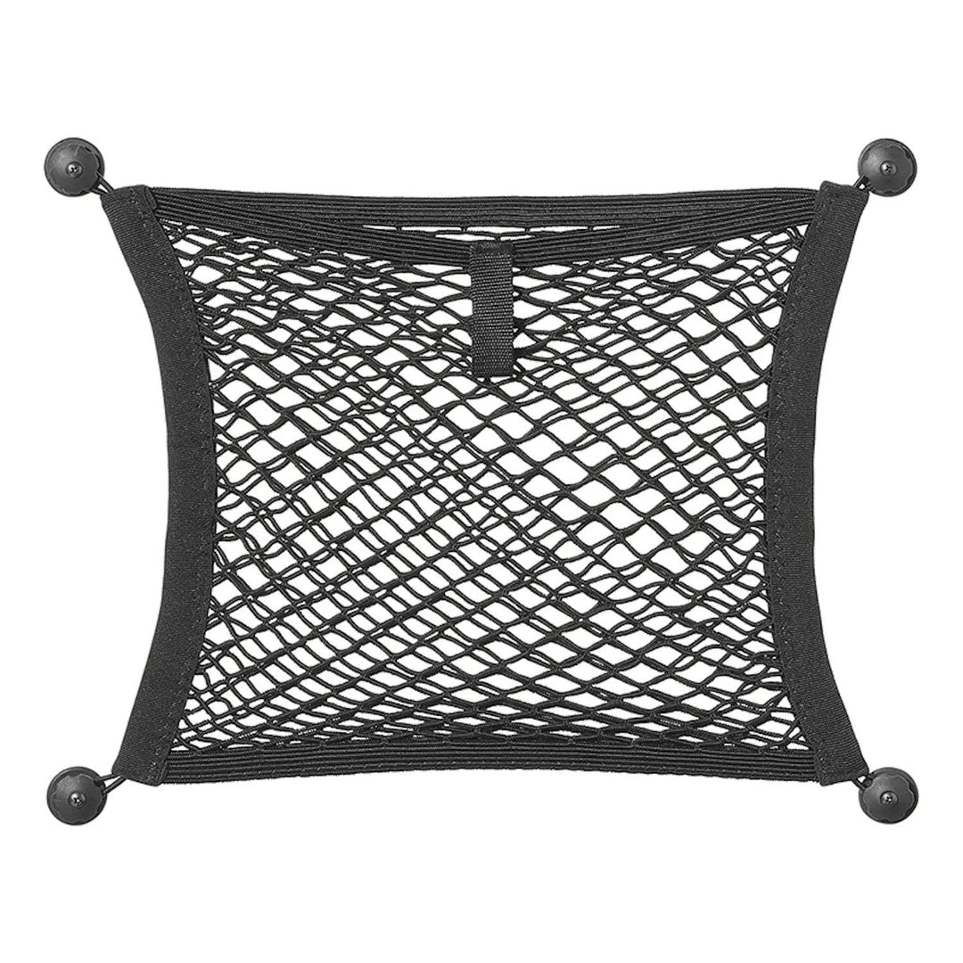 ProPlus 230128 Ablagenetz elastisch doppel 40 x 34 cm mit Selbstklebende und Schraubbefestigung