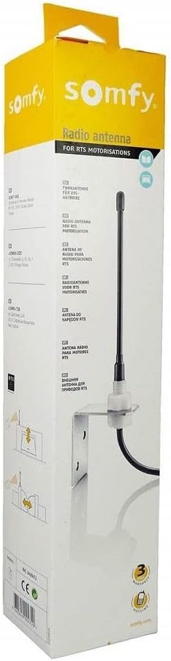 Somfy 2400472 - Antenne für RTS Tor- und/oder Garagenmotor | Verbessert die Funkreichweite von Fernb