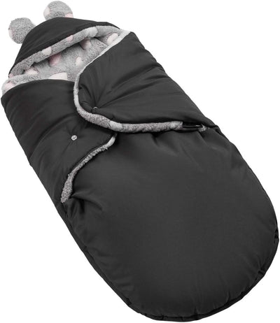 millybo Fusssack Baby Einschlagdecke für Winter geeignet für Kinderwagen Babyschale Babybett Autosit