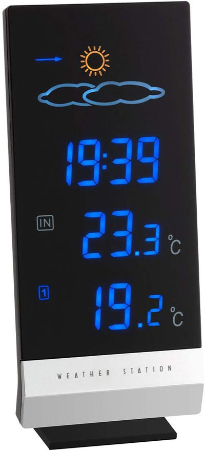 TFA Dostmann Lumax Funk Wetterstation, mit Farbdisplay, Aussen- und Innentemperatur, Wettervorhersag