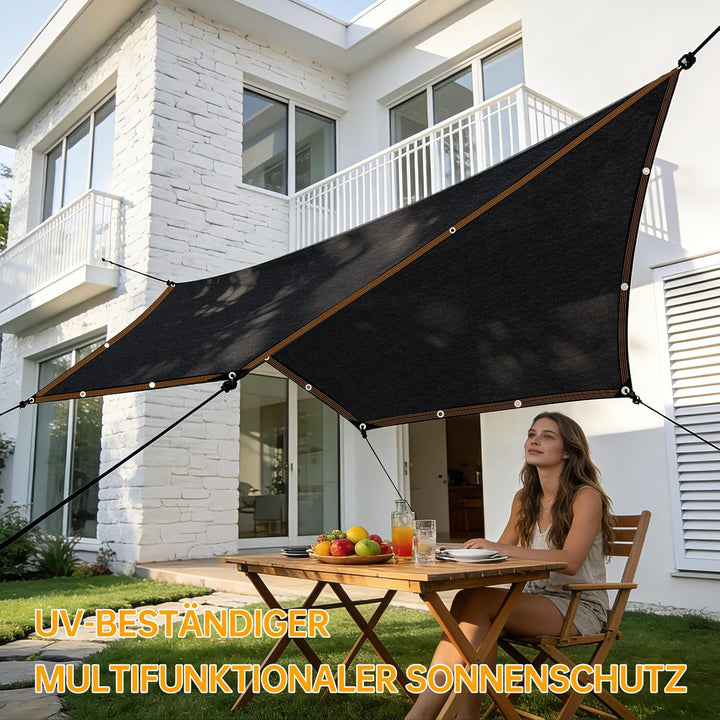 Sonnensegel-Rechteckig FüR Balkon,Schattennetz GewäChshaus Blockieren Sie Effektiv Sonnenlicht Und U