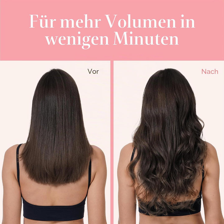 GOO GOO Clip in Echthaarverlängerungen 7 Stücke 120g 45cm 18 Zoll Dunkel Braun natürliche Remy Echth