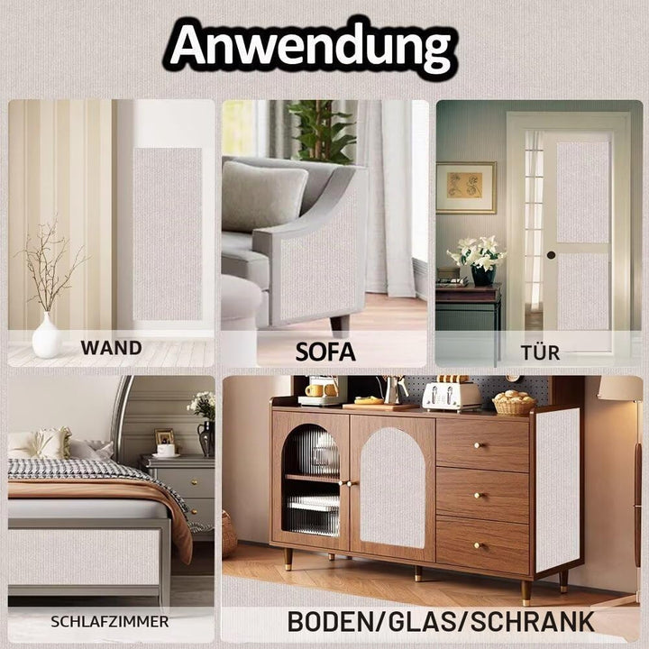 Kratzmatte Katze Selbstklebend - Kratzschutz Sofa Anti Kratz Folie Kratzwand für Katzen Frei DIY Ges