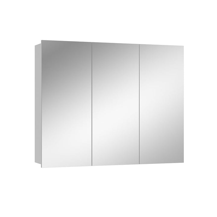 Vicco Bad Spiegelschrank Sola, Weiss, 100 x 79.8 cm mit 3 Türen 100 x 80 cm, 100 x 80 cm