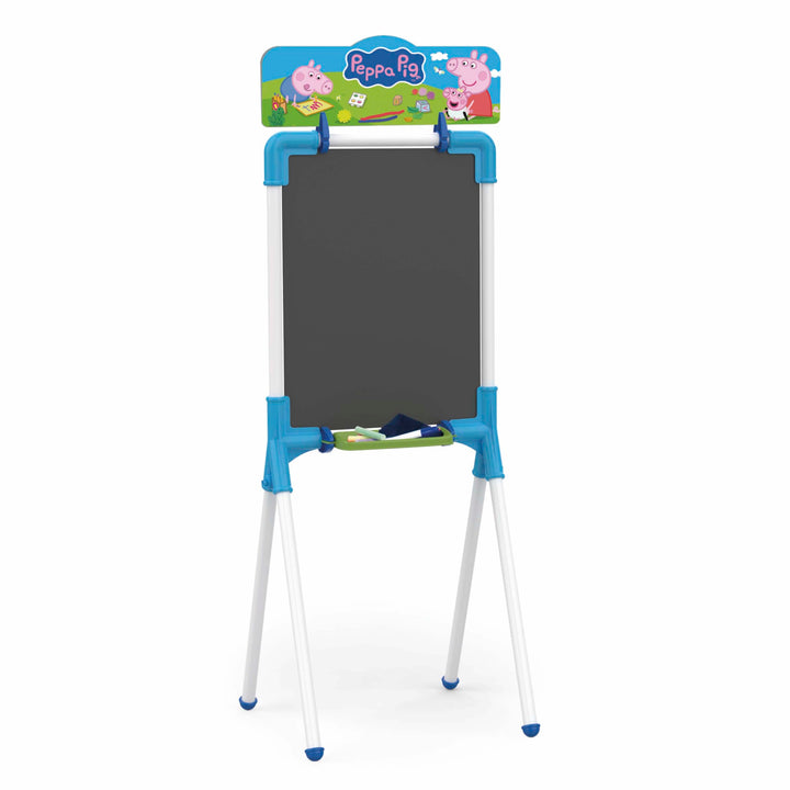 Chicos - Tafel Peppa Pig“ 2-in-1 | Geeignet für Filzstifte und Kreide | Mit Metallstaffelei. Inklusi