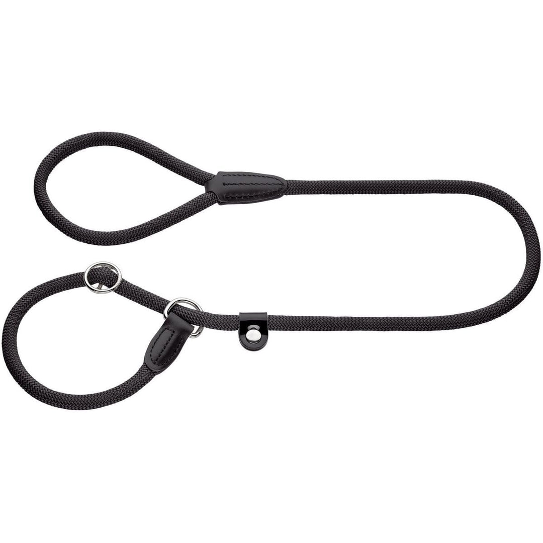 HUNTER Retriever-Hundeleine FREESTYLE, Farbe: schwarz, integrierte Halsung, stufenlos verstellbar, w