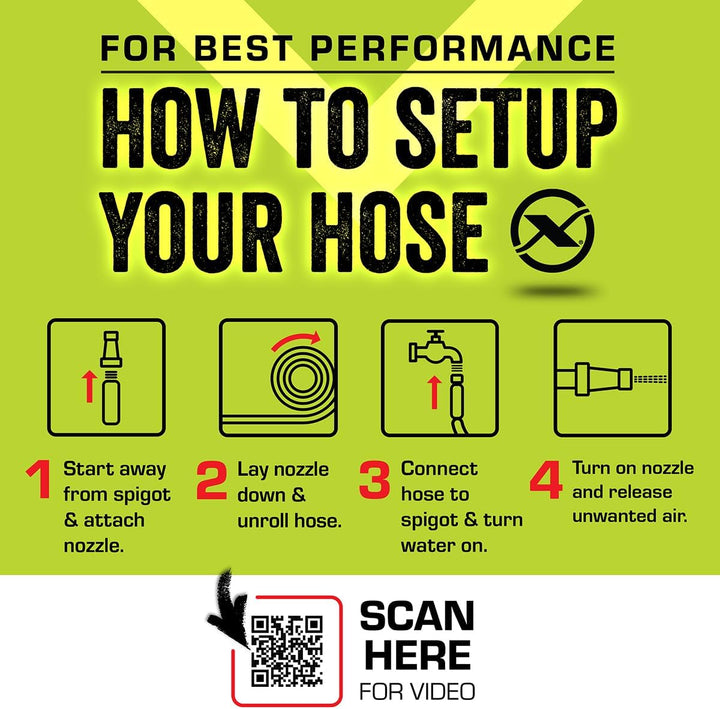 Flexzilla ZillaGreen HFZG510YWS-E Gartenschlauch mit Drehgriff, 1,6 cm x 3 m, robust, leicht, trinkw