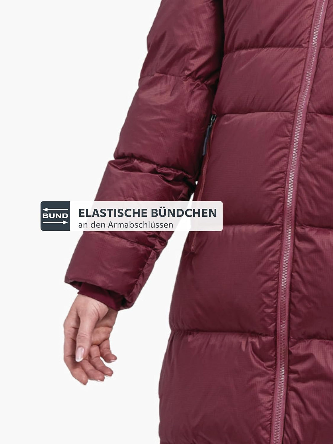 Schöffel Damen Down Coat Kenosha L, wind- und wasserabweisender Daunenmantel mit RDS-zertifizierten