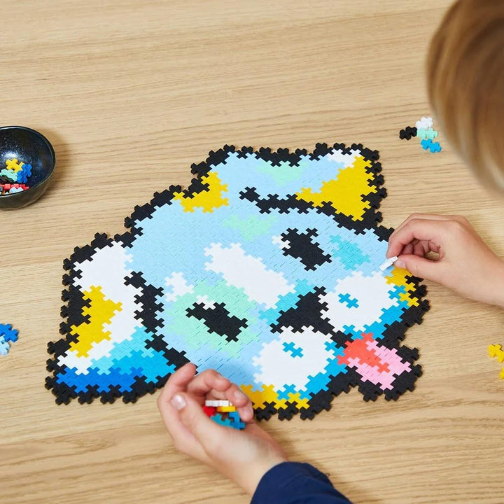 Plus-Plus 3957 Geniales Konstruktionsspielzeug, Puzzle Welpe, Kreativ-Bausteine, Bausteinset für Kin