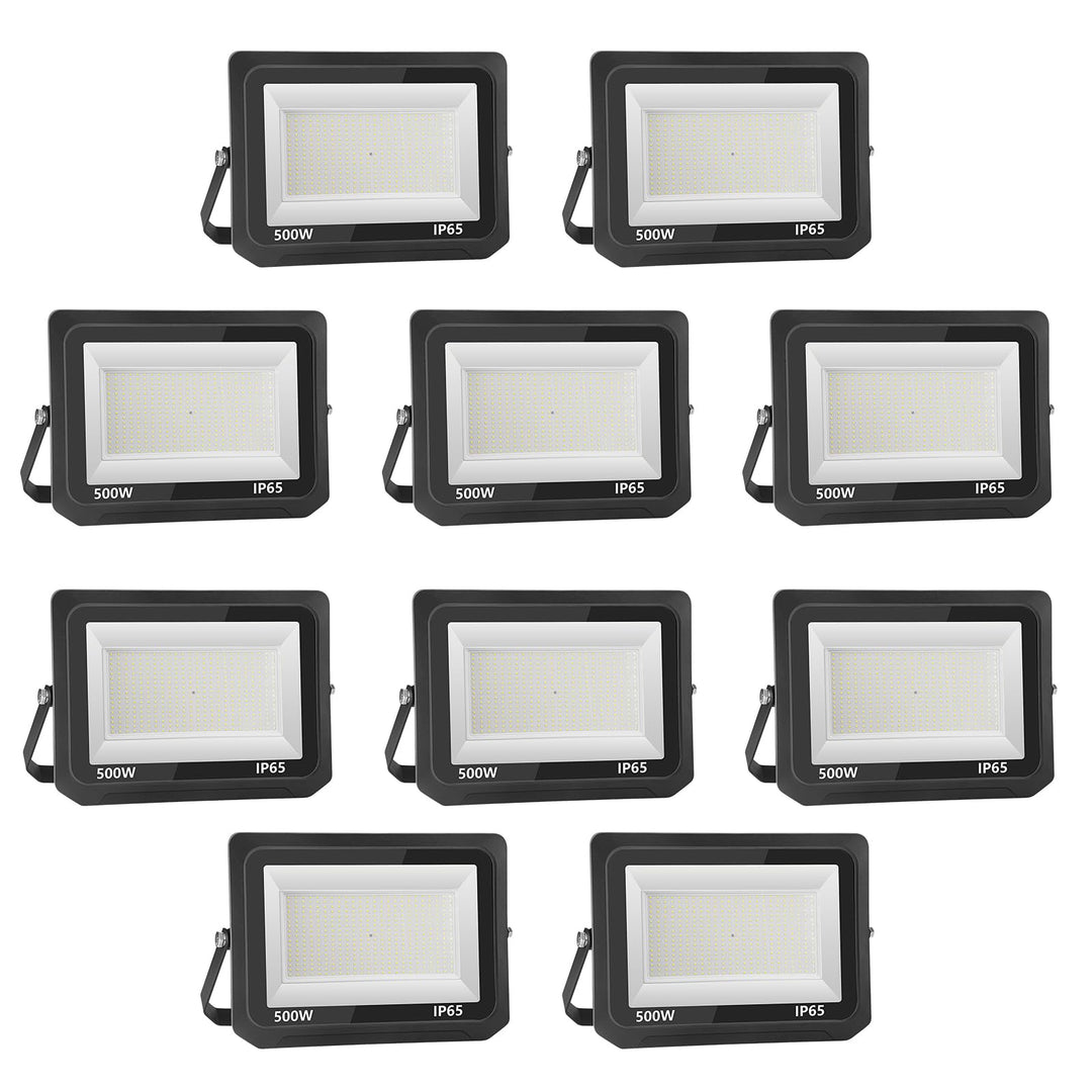 loyal LED Strahler Aussen Fluter: 500W Superhell Scheinwerfer 3000K Warmweiss 50000LM - IP65 Wasserd