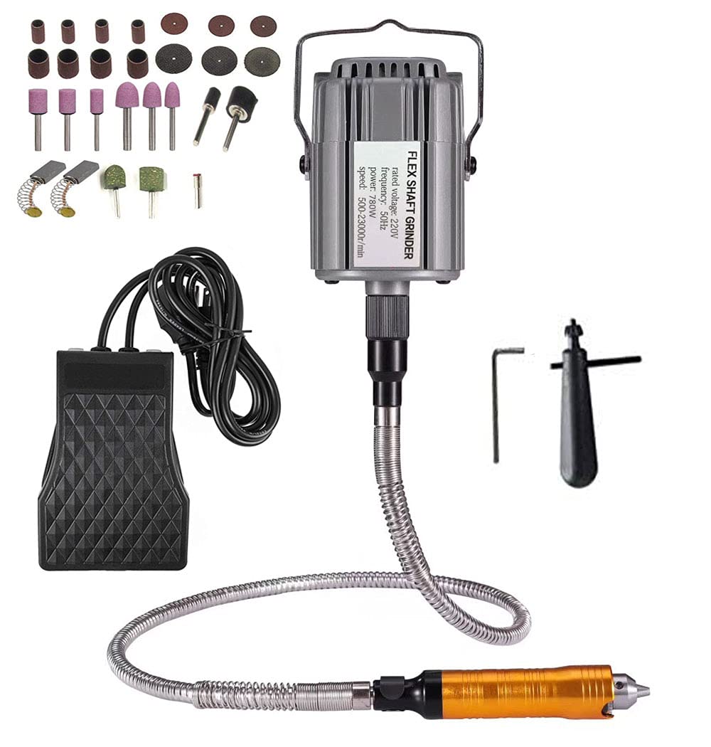 Seababyhouse 780W Drehwerkzeug Set Flex Shaft Wellen Aufhängung Hängemühle Elektrische Multifunktion