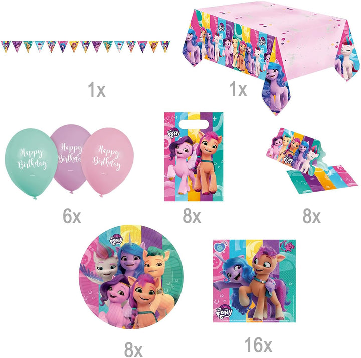 Krause &amp; Sohn Party-Set Kindergeburtstag Geburtstag Auswahl Mädchen &amp; Jungen Party-Zubehör Geschirr