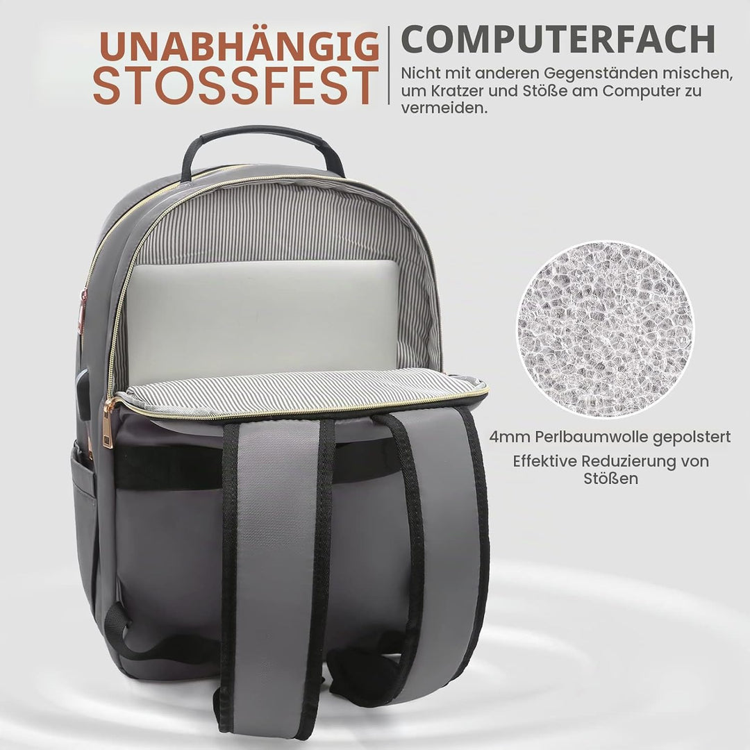 LOVEVOOK Laptop Rucksack Damen, 14 15,6 17,3 Zoll Laptoptasche Rucksack Damen Klein Wasserdicht Schu