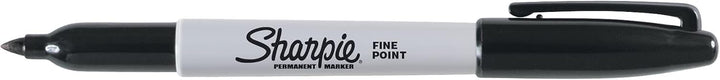 Sharpie Permanent Marker, feine Spitze, sortiert lustige Farben, 24-er Set 24er-Pack Schwarz, 24er-P