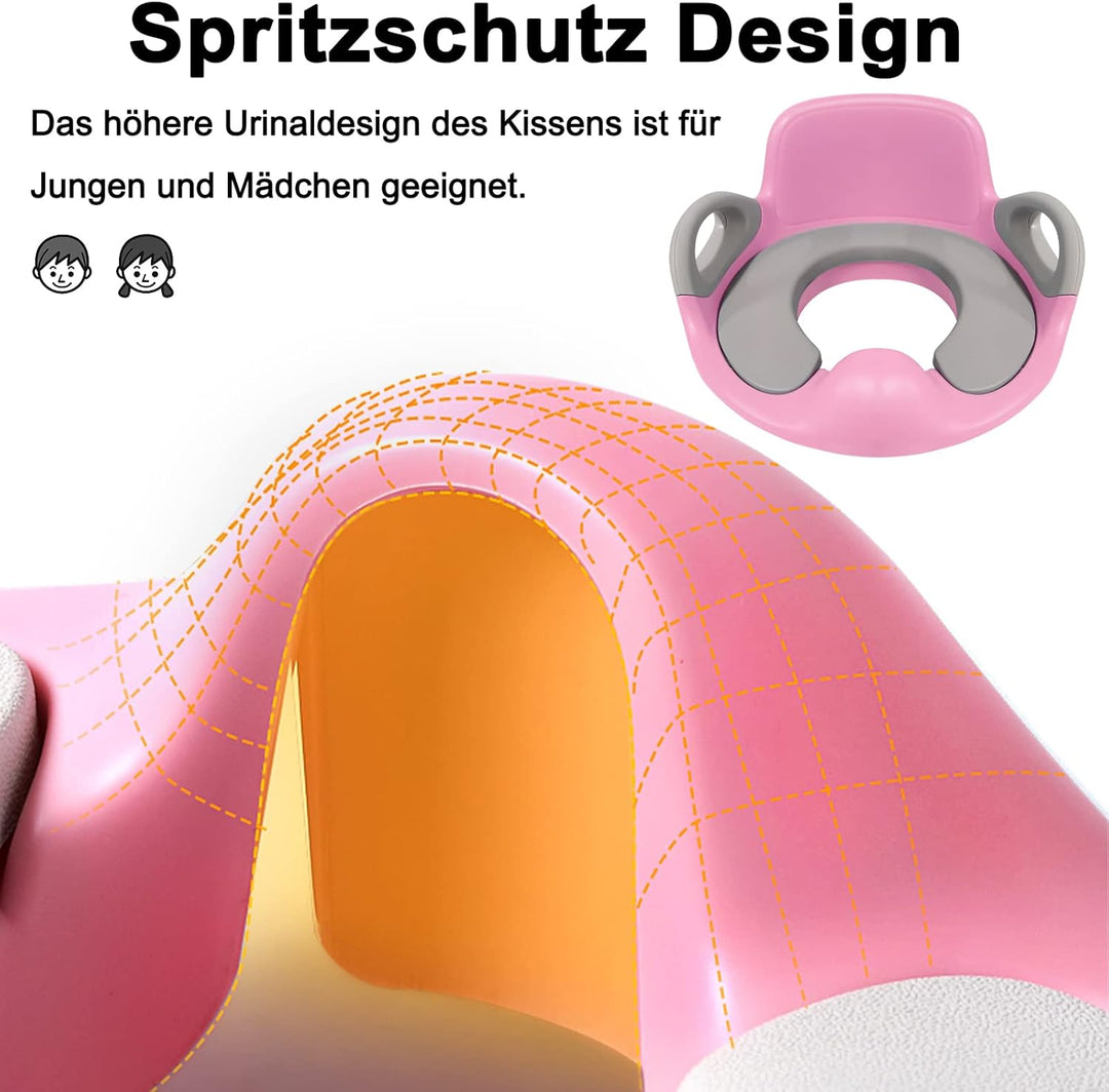Kinder Toilettensitz WC Sitz, Baby Training Toilettentrainer, Kloaufsatz Kinder mit Anti-Rutsch Grif