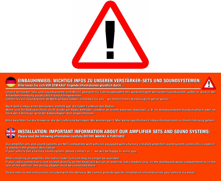 I-SOTEC ISO-5D Digital Auto/KFZ Plug & Play Upgrade Verstärker/Endstufe kompatibel mit SEAT Toledo 1