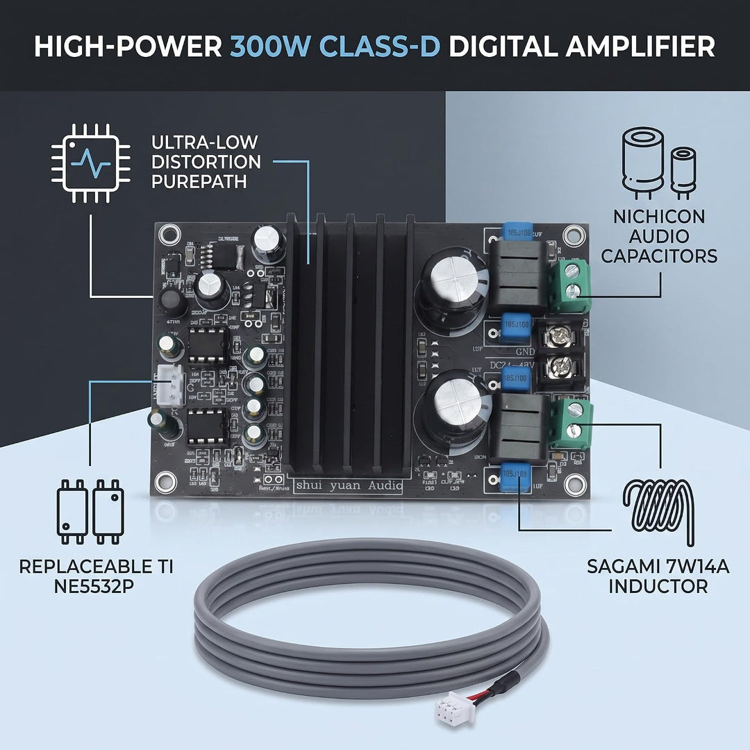 TPA3255 Digital Verstärker Board Ultra Niedrige Verzerrung NE5532P Sagami Induktor Nichicon Kondensa