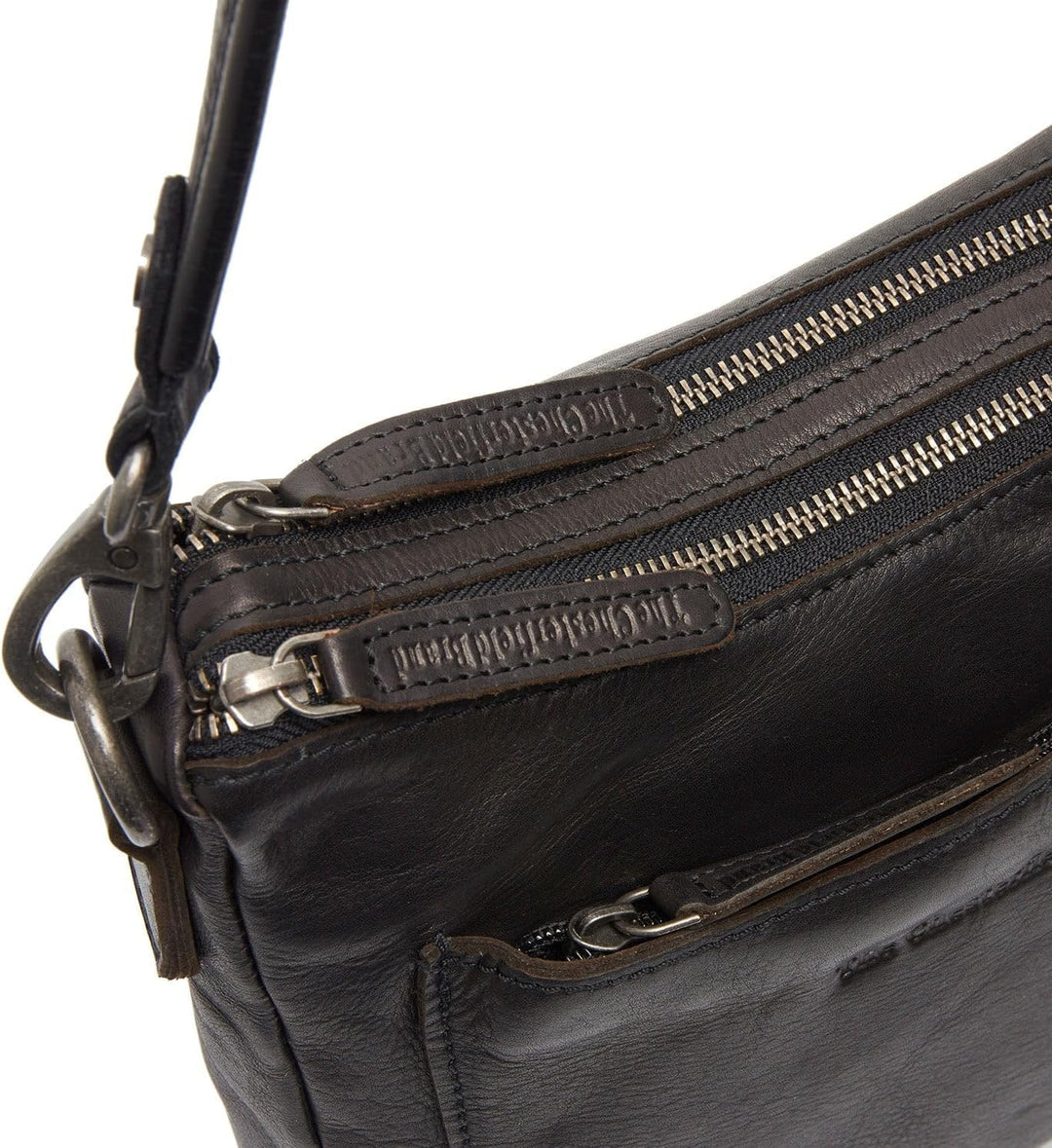 The Chesterfield Brand Caroline Schultertasche Leder 23 cm Schwarz Einheitsgrösse, Schwarz Einheitsg