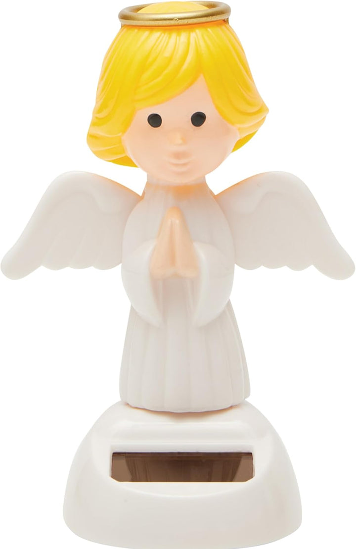 3ER SET WEIHNACHTLICHE SOLAR-WACKELFIGUREN – Weihnachtsmann, Christkind & Schneemann | Dekorative Fi