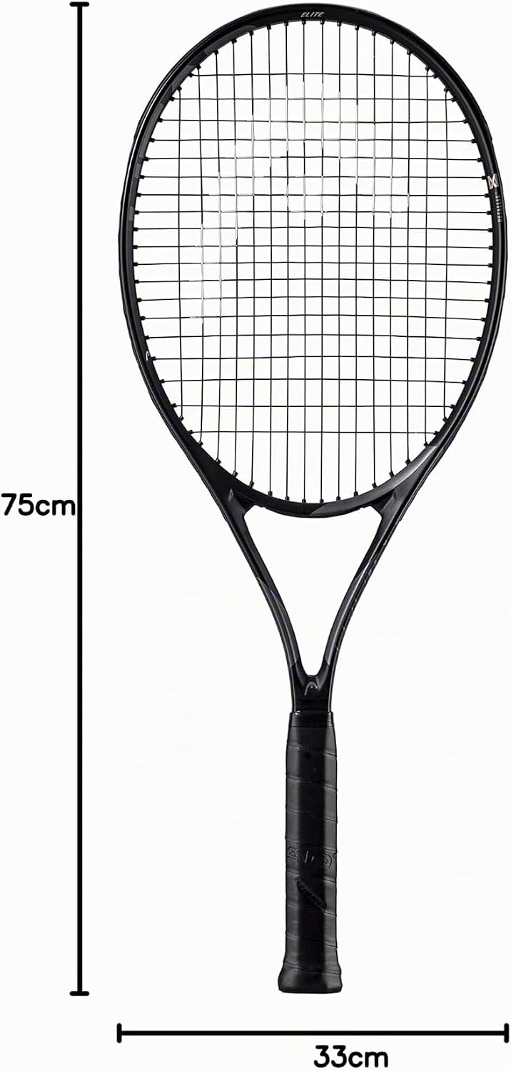 HEAD Unisex – Erwachsene Mx Attitude Elite Tennis Racquet Griffstärke 2 Stealth, Griffstärke 2 Steal