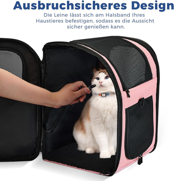 apollo walker HundeRucksack und KatzenRucksack für Kleine Haustiere(Belastbarkeit 2-15kg) - Gepolste