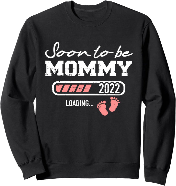 Bald Mama 2022 lädt Schwangerschaft verkünden Sweatshirt