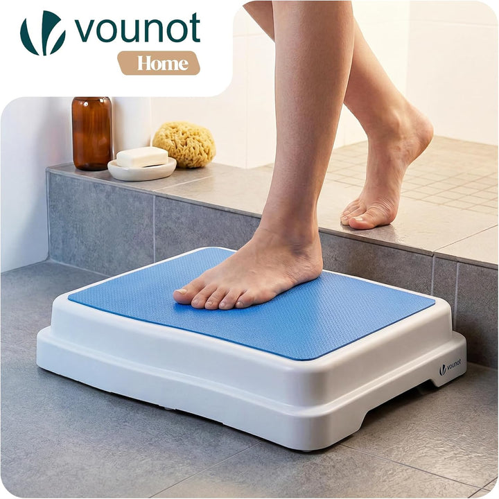 VOUNOT® Rutschfester Tritthocker bis 180 kg, Steighilfe & Einstiegshilfe Trittstufe für Senioren Erw