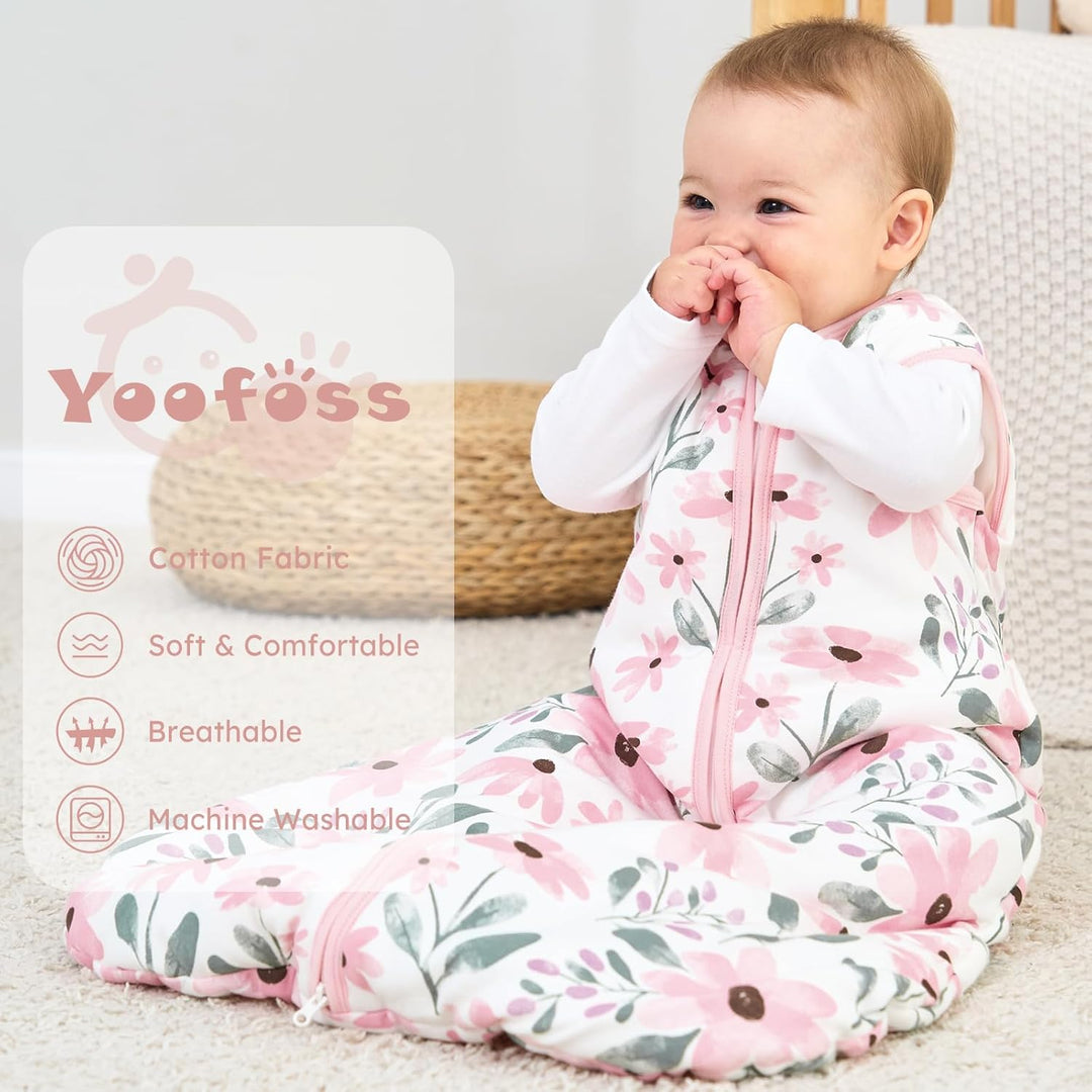 Yoofoss Baby Schlafsack Winter Baumwolle 2.5 TOG Warm Baby Winterschlafsack Herbst Weich Babyschlafs