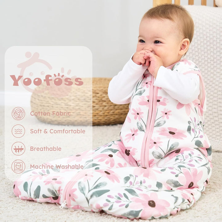 Yoofoss Baby Schlafsack Winter Baumwolle 2.5 TOG Warm Baby Winterschlafsack Herbst Weich Babyschlafs