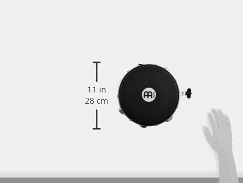 MEINL Percussion Traditional ABS Pandeiro With Holder - schwarz 10" (PA10A-BK-NH-H)