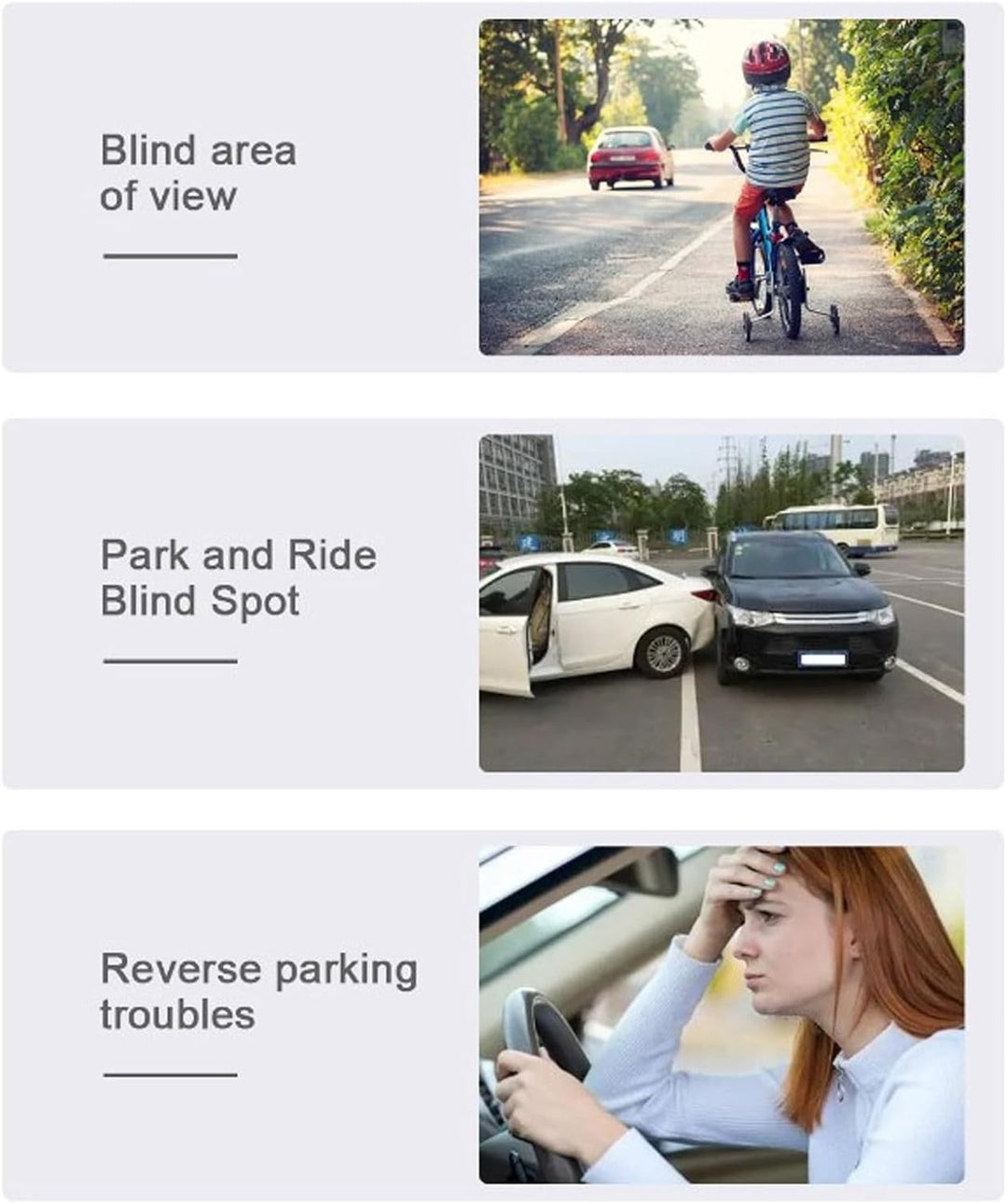Auto Seitentür Sicht Toter Winkel Kamera Set, 2 Mini Kameras mit Umschaltbarer Flip Bild Seitenmonta