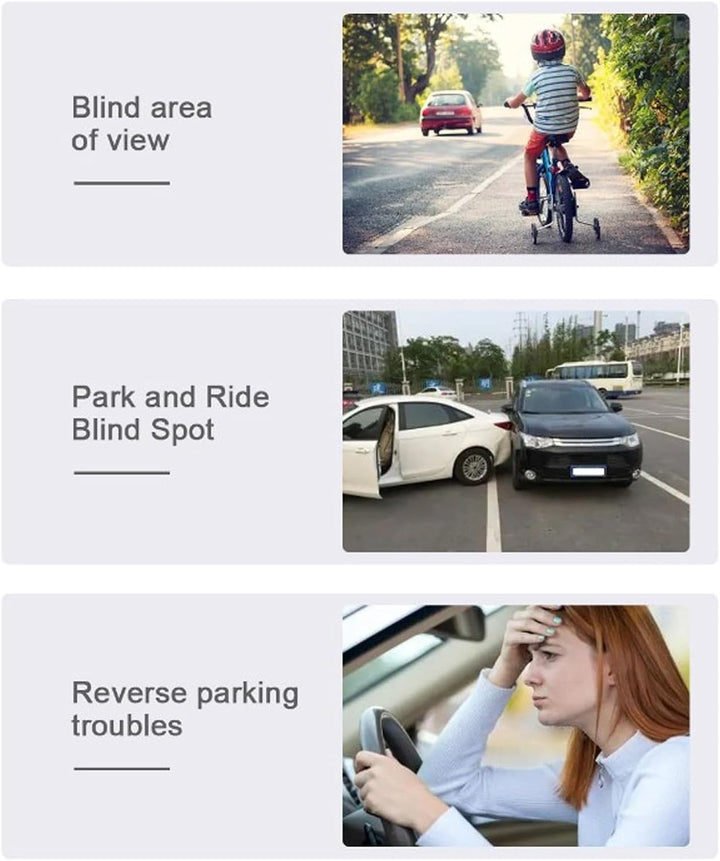 Auto Seitentür Sicht Toter Winkel Kamera Set, 2 Mini Kameras mit Umschaltbarer Flip Bild Seitenmonta