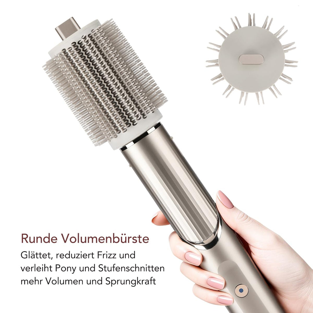 Runde Volumenbürste für Shark FlexStyle, Voluminöse Styles mit weniger Frizz dank kontrolliertem Luf