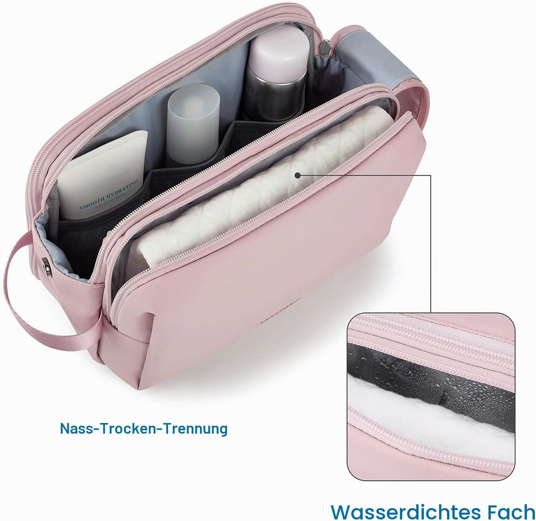 BAGSMART Kulturtasche für Herren,Travel Toiletry Organizer Dopp Kit Wasserabweisende Rasiertasche fü