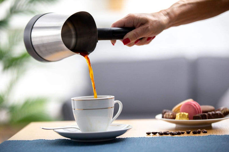 TZS First Austria Kaffeekocher, türkischer Mokkakocher für 0,35 L, auch als Wasserkocher verwendbar,