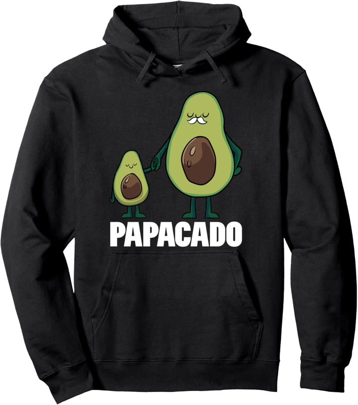 Papacado Avocado Papa Vater Sohn Tochter Vatertag Avocado Pullover Hoodie