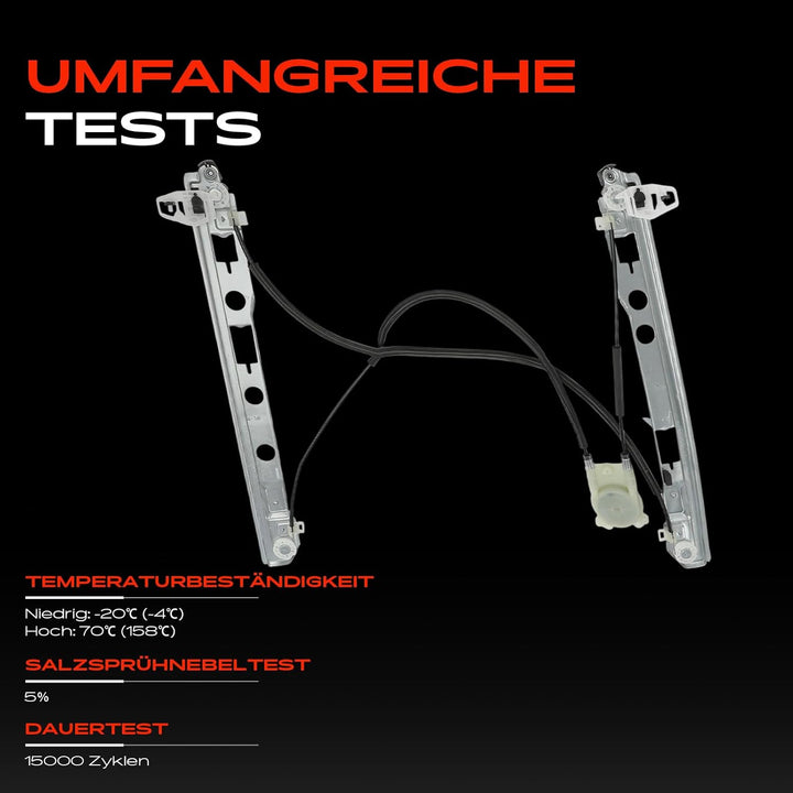 Frankberg Fensterheber Ohne Motor 2/3-Türig Vorne Links Kompatibel mit Megane II BM0/1 CM0/1 2002-20