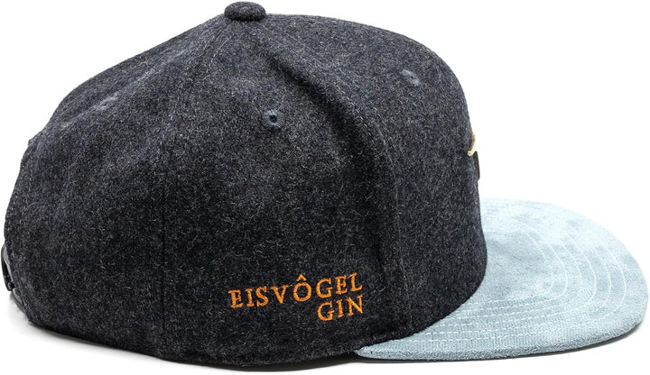 Du Hirsch Bayerisches Snapback Cap Eisvogel Gin Dunkelgrau Filz One Size