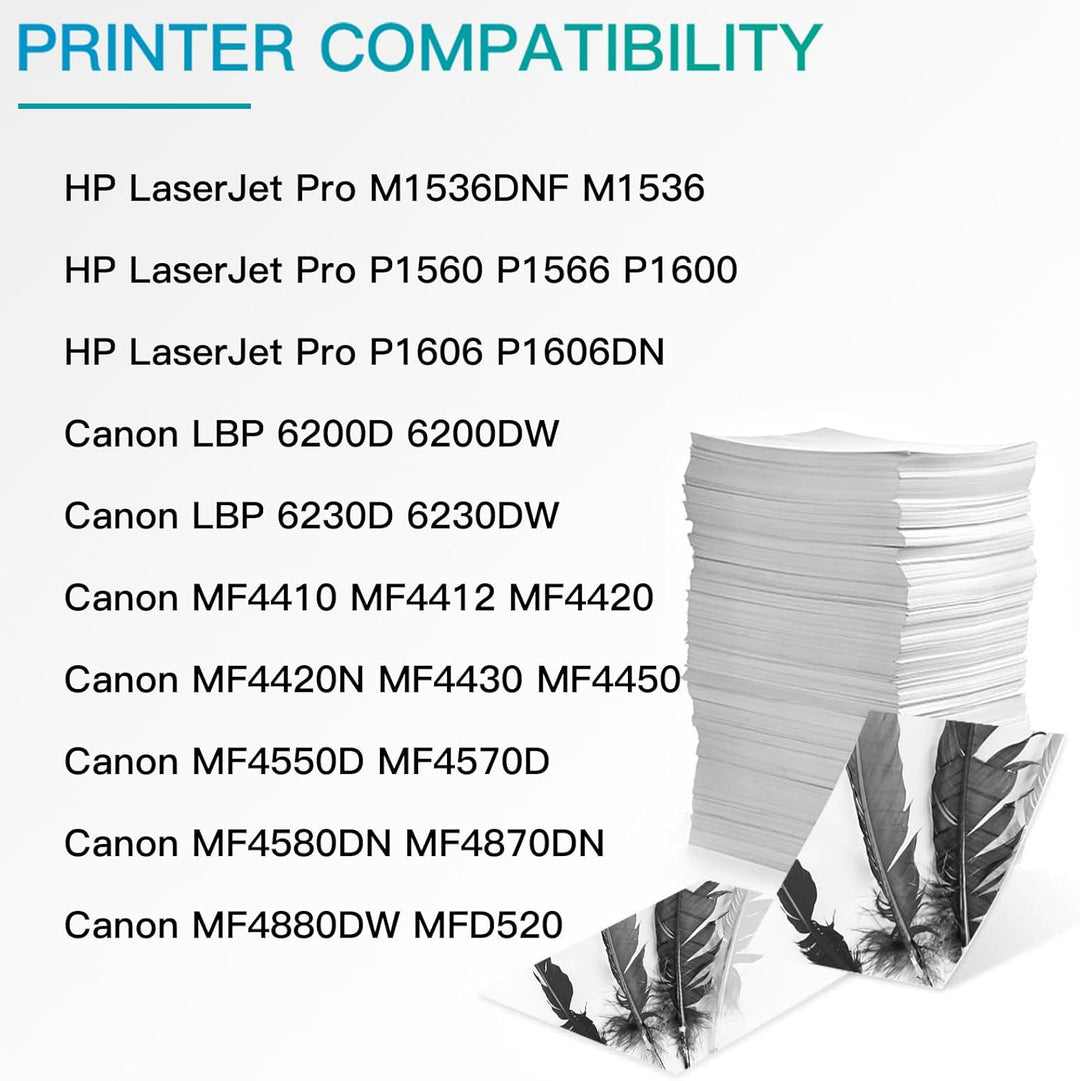 BeOne 2X 78A CE278A Tonerkartusche Kompatible für HP Laserjet Pro M1536 MFP M1536DNF P1560 P1566 P16
