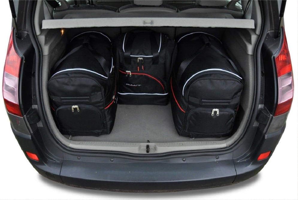 KJUST Dedizierte Reisetaschen 4 stk kompatibel mit RENAULT SCENIC II 2003-2009
