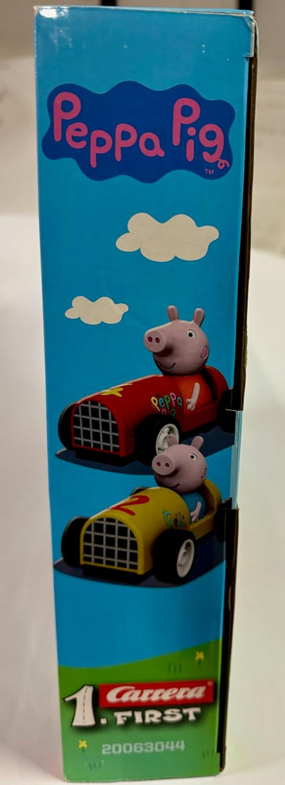 Carrera FIRST Peppa Pig Soapbox Race Rennstrecken-Set I elektrische Rennbahnen und Slotcars im Masss